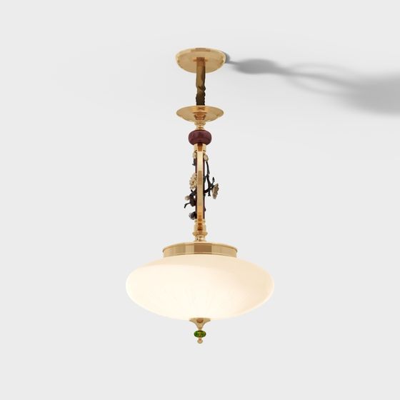 Elegant Vintage Chandelier 3D model for Creative Spaces