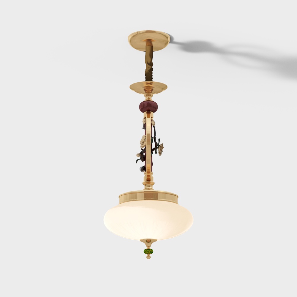 Xinghao Copper House - New Chinese - Chandelier - 2052 Series - 310 semi-hanging