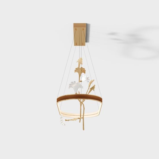 Floral Harmony 3D Model Pendant Light for Stylish Interiors