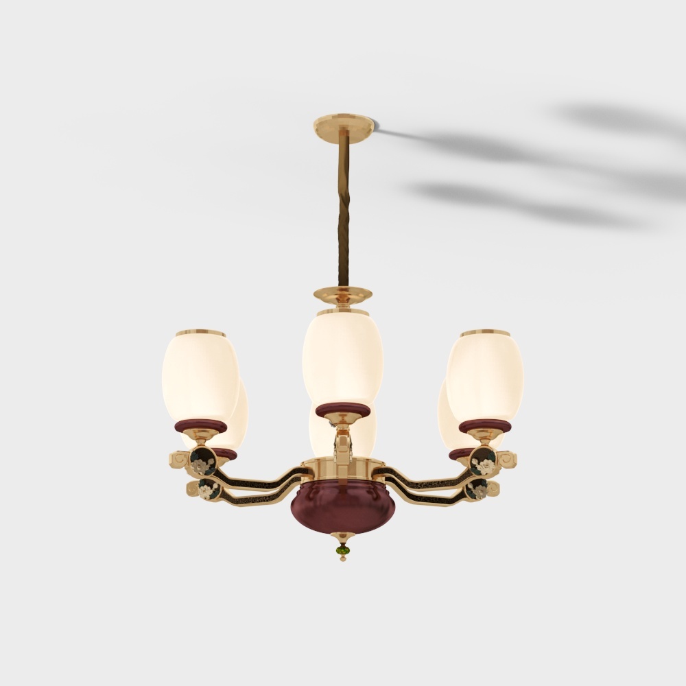 Vintage Chandelier 3D model for Modern Art