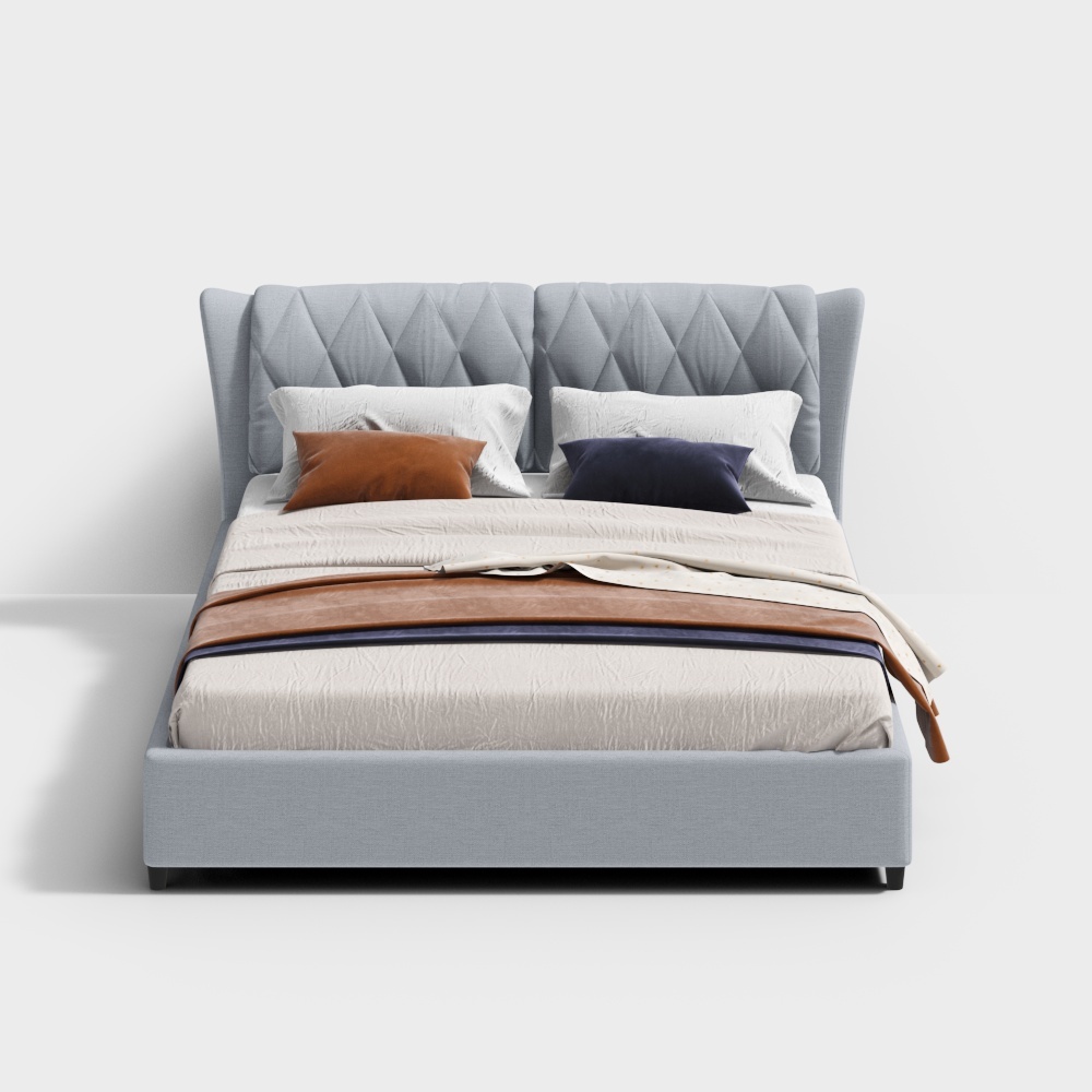 Yujia-Nordic-UM2059A-king size bed