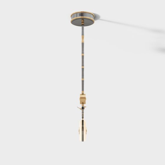 Stunning Low-Poly Chandelier 3D model