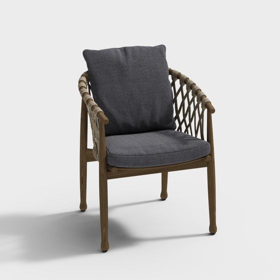 Cozy Woven Chair 3D model