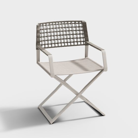 Folding Chair 3D model with Minimalist Design