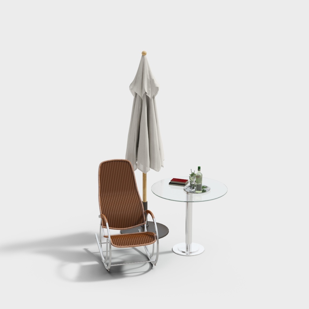 Tavoli e sedie da esterno moderni - Sedie arancioni