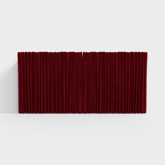 Stylish Velvet Curtain 3D model for Creative Projects