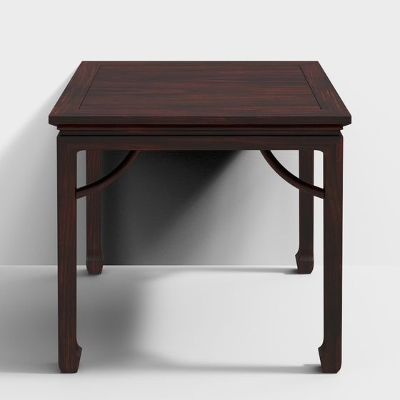 Vintage Square Table 3D model for Modern Art Spaces
