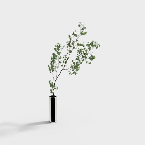 Lively 3D Plant Model for Creative Work - Green Abundance