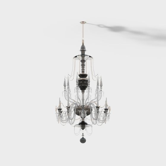 Classic Chandelier 3D model for Elegant Interiors