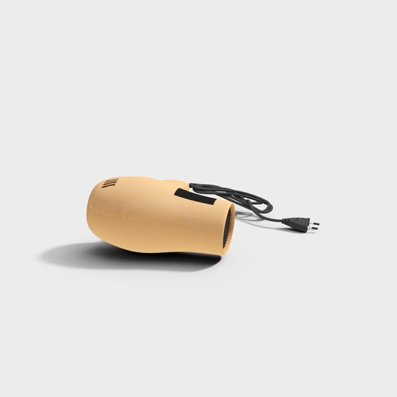 Stylish Low-Poly Hairdryer 3D model