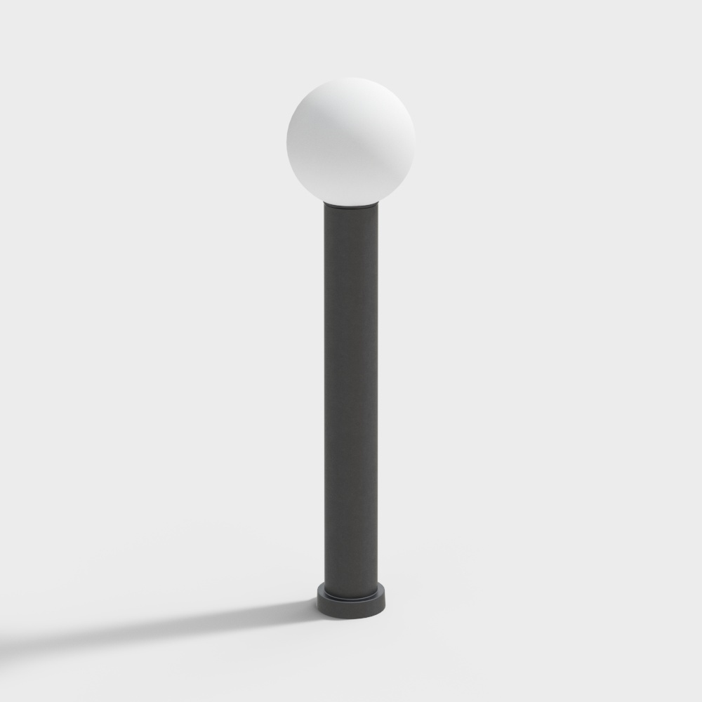 Modern Iron Outdoor Lights - Round Street Lights