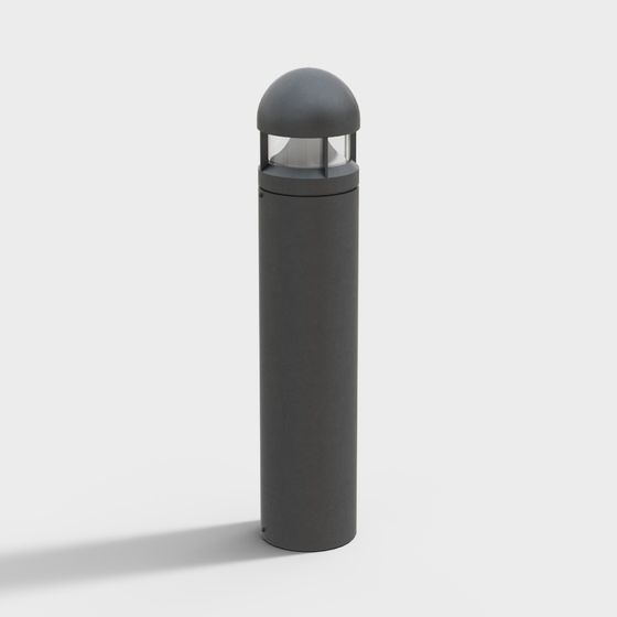 Urban Bollard Low-Poly 3D Model