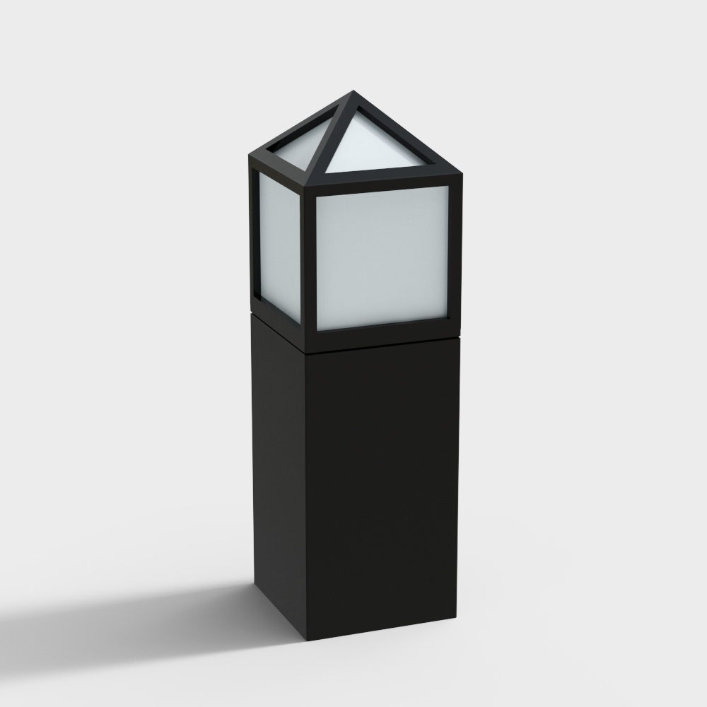 Lampe d'extérieur moderne pour pelouse - triangle