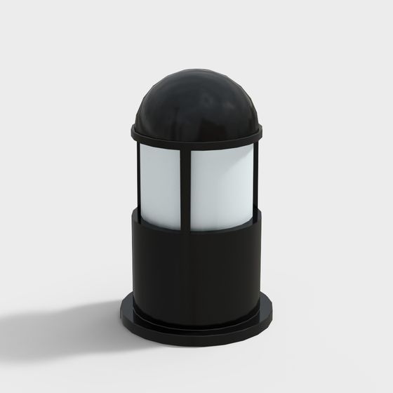 Modern Low-Poly Street Lamp 3D model