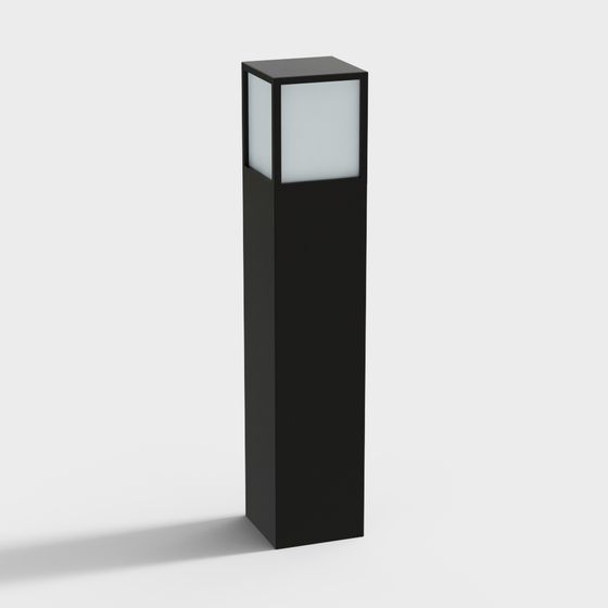 Stylish Minimalist Street Lamp 3D model