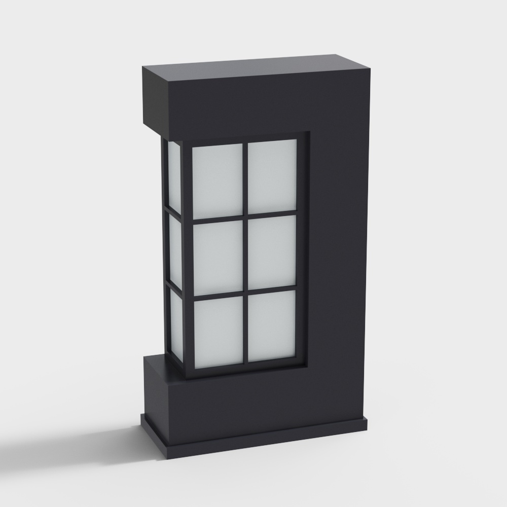 Modern outdoor light lawn lamp - purple