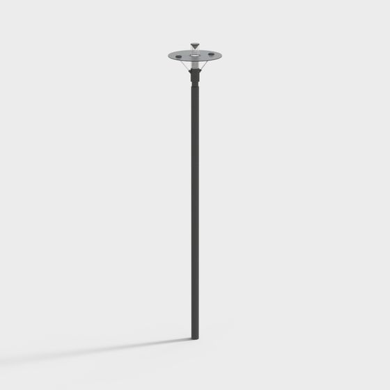 Elegant Minimalist Street Lamp 3D model