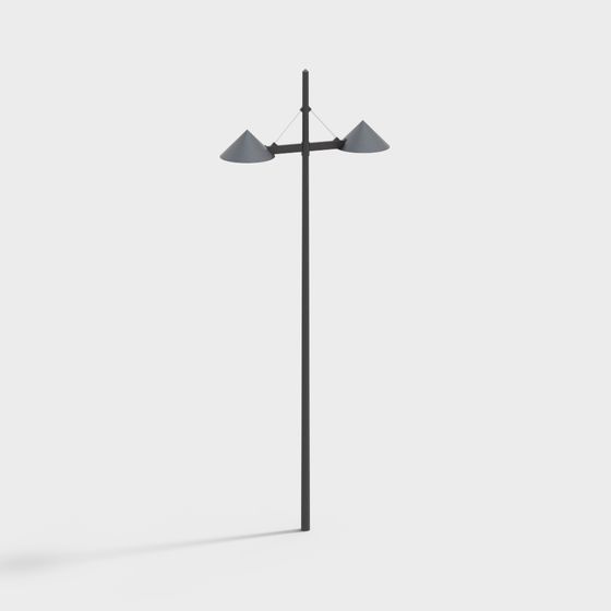 Sleek Minimalist Street Lamp 3D model