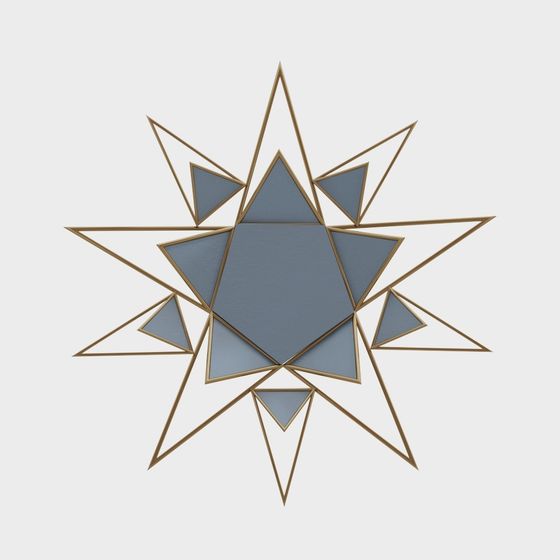 Starburst Low-Poly 3D Model