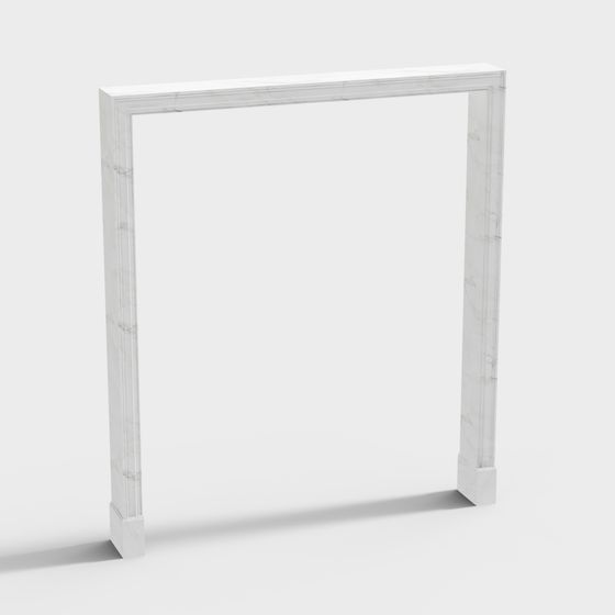 Stylish Marble Door Frame 3D model for Modern Spaces