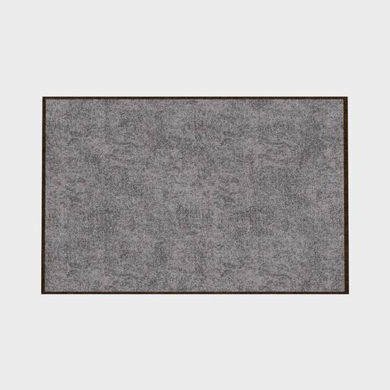 Elegant Low-Polygon Grey Carpet 3D model