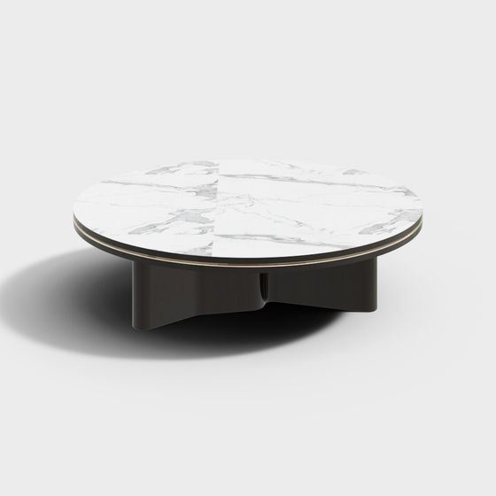 Elegant Round Table 3D model for Modern Interiors
