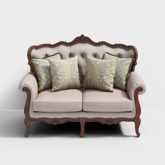 Victorian Elegance Sofa 3D model