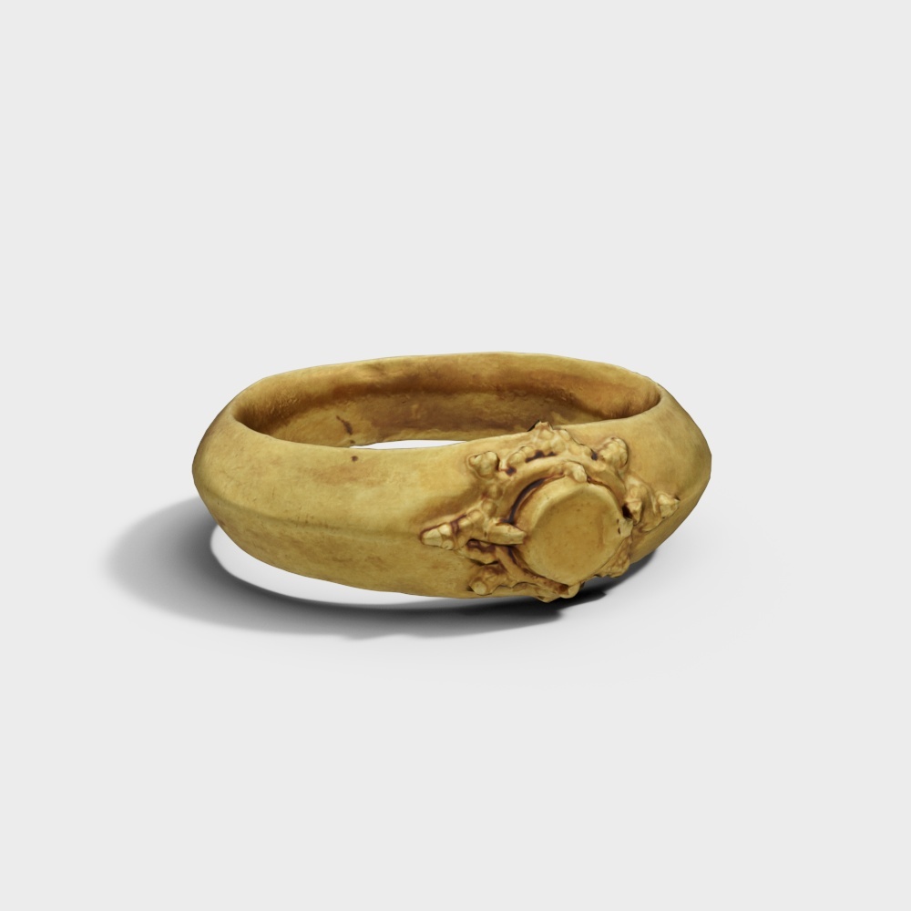 Golden Dragon Pattern Ring 3D model