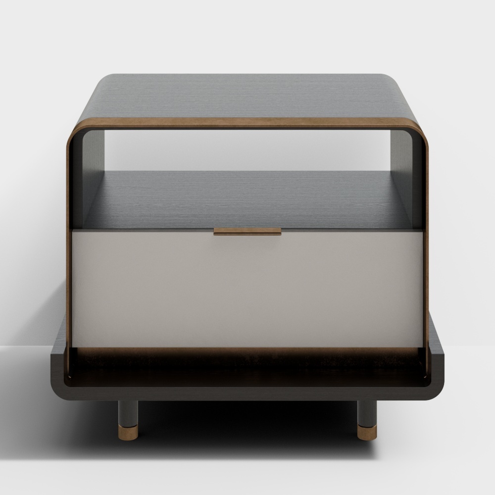 Stylish Minimalist Nightstand 3D model