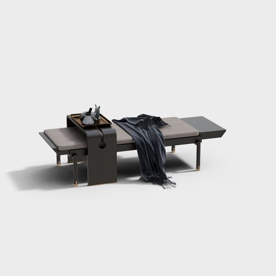 Urban Leisure Bench 3D model