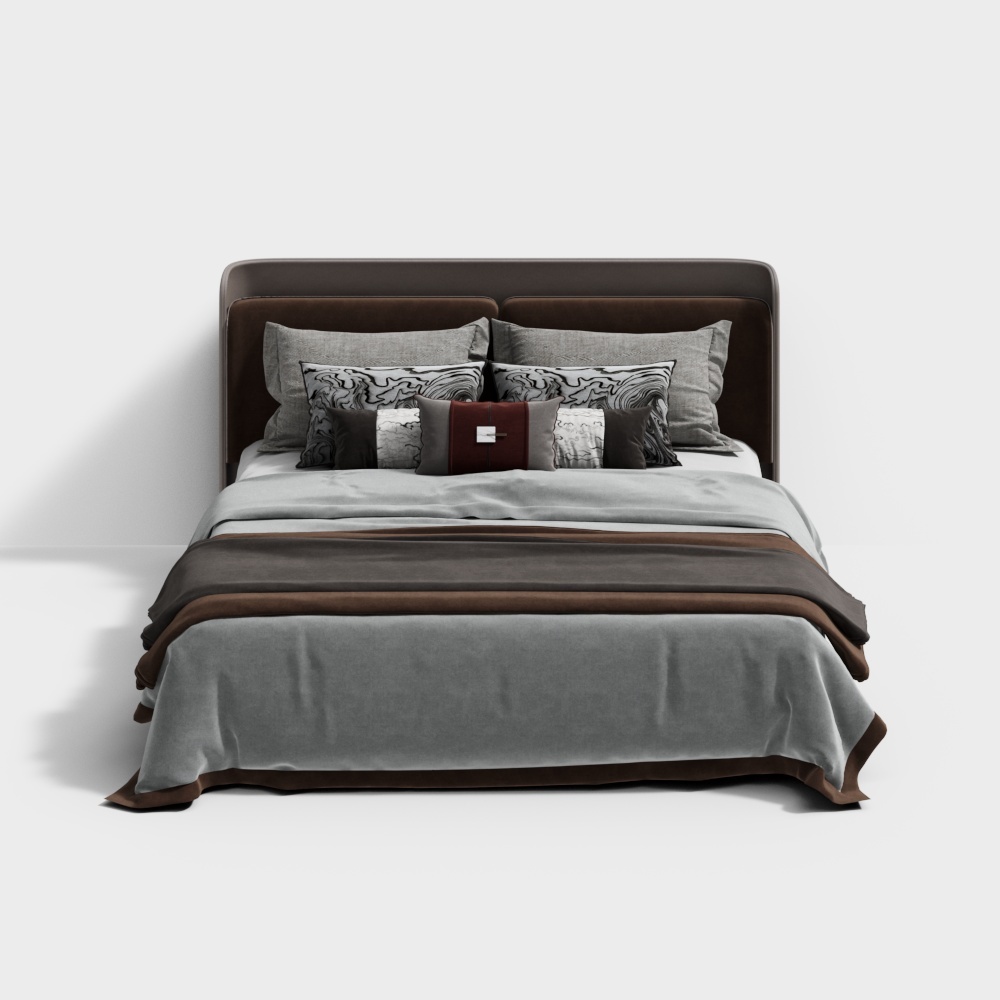 MasaSanty/Massa Saint-New Chinese Bedroom Master Room Double Bed