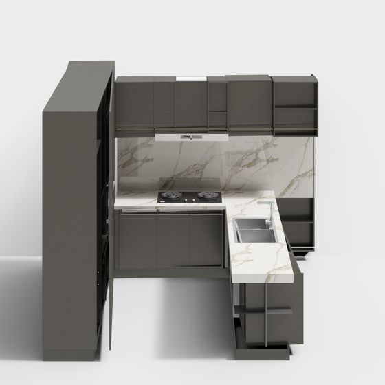 Modern Kitchen 3D Model Design