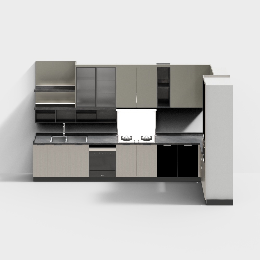 Armarios de cocina en forma de L