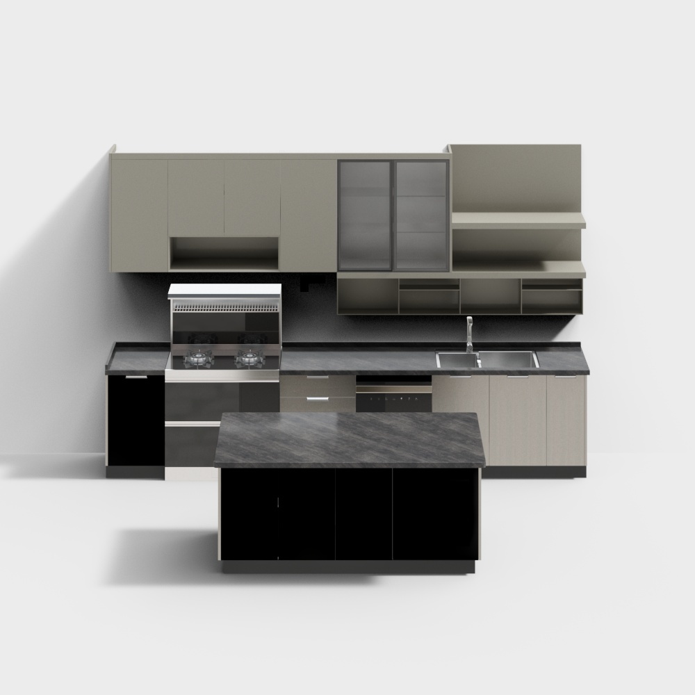 Ripostiglio Lothian in Stile Moderno Isola