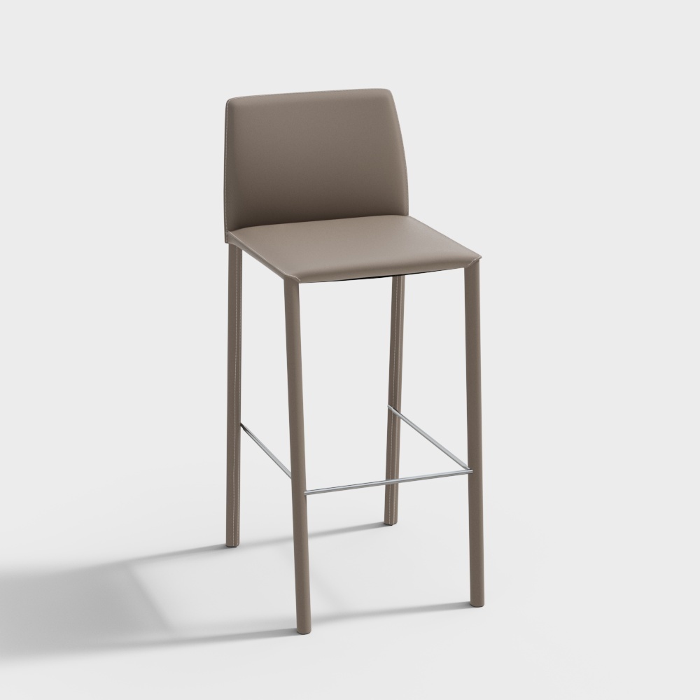 Silla de Bar de Cuero Duro KJS21KGS118