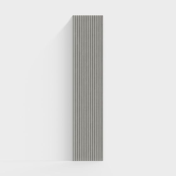 Elegant Stripe Column Low-Poly 3D model