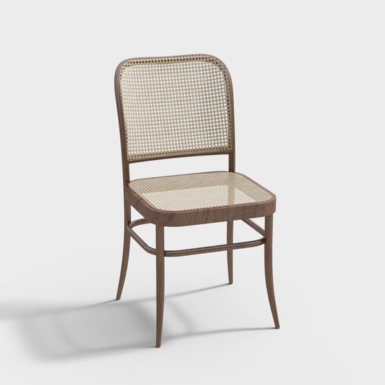 Vintage Cane Chair 3D model