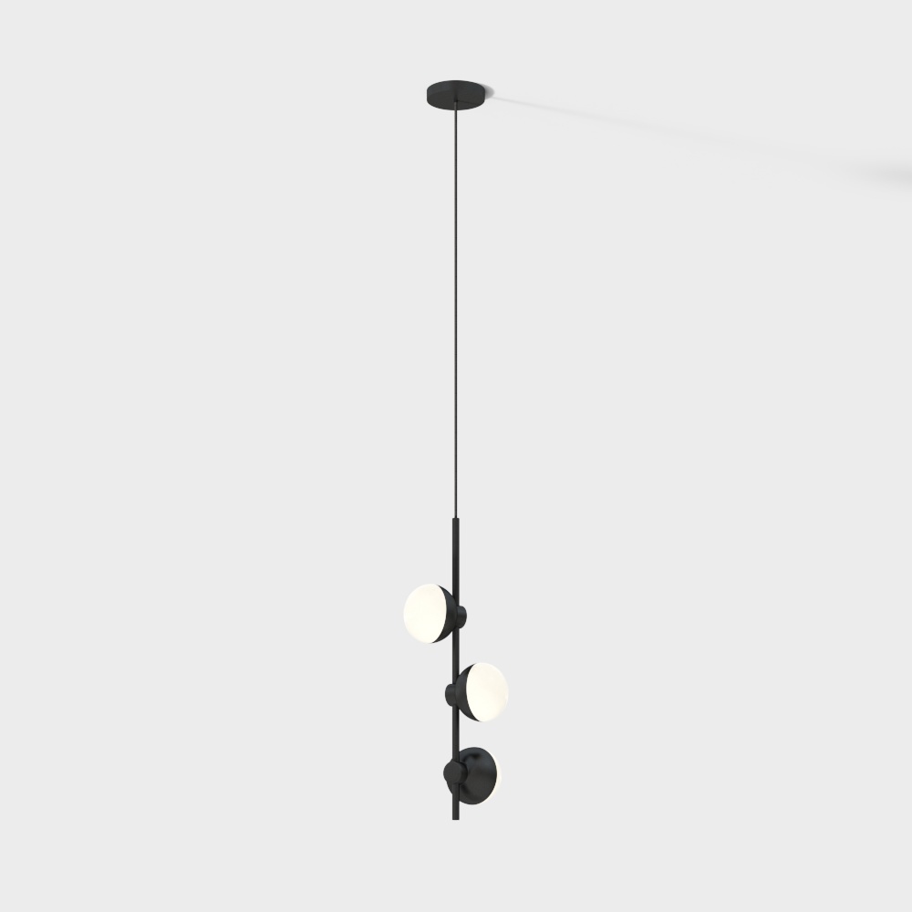 Stylish Hanging Light Fixture 3D model