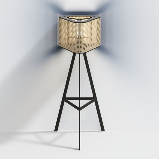 Elegant Low-Poly Lamp 3D model