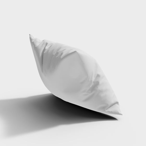 Soft Rest Modern Pillow 3D model for Creative Spaces