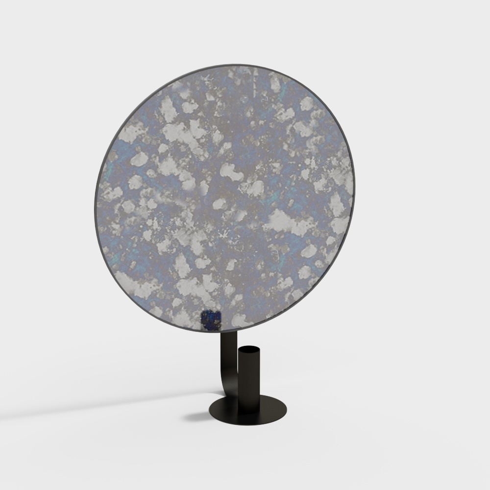 Surreal Round Mirror 3D model