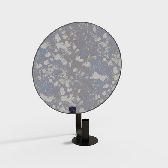 Surreal Round Mirror 3D model