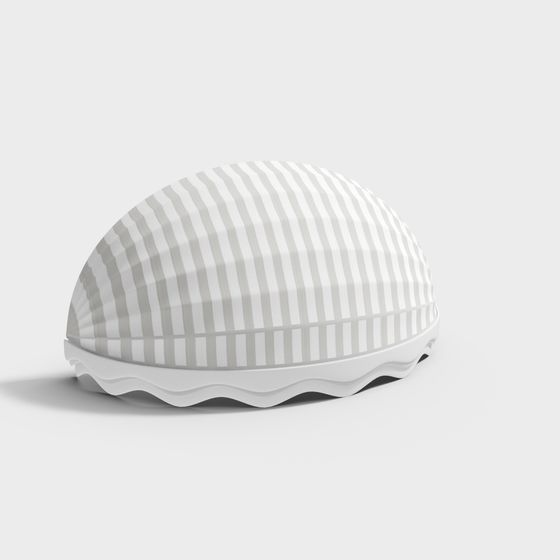 Wave Cap Low Poly 3D model