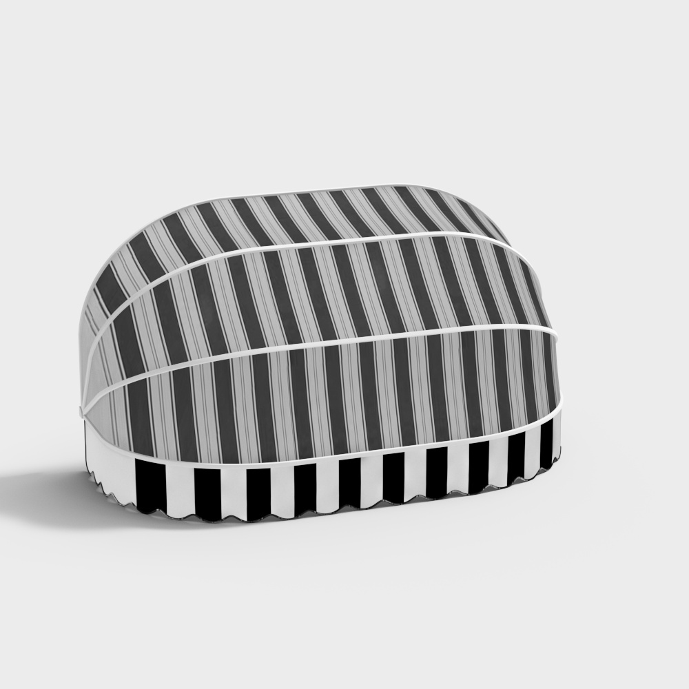 Elegant Black and White 3D Model Design