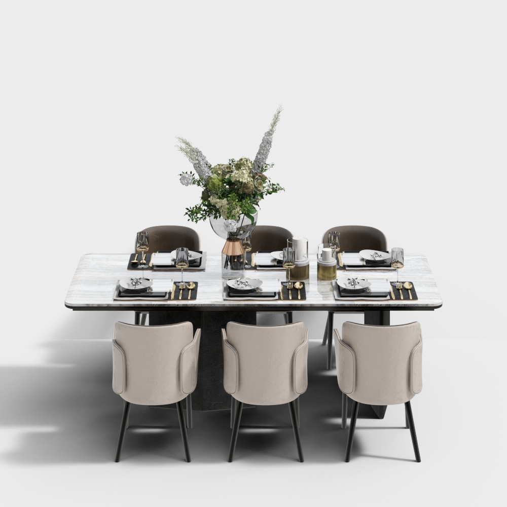 Navo Design Modern Dining Room - Dining Table Set