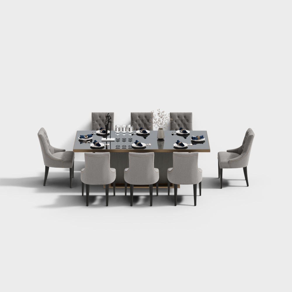 American Affordable Luxury Dining Set - Dining Table Chair Set