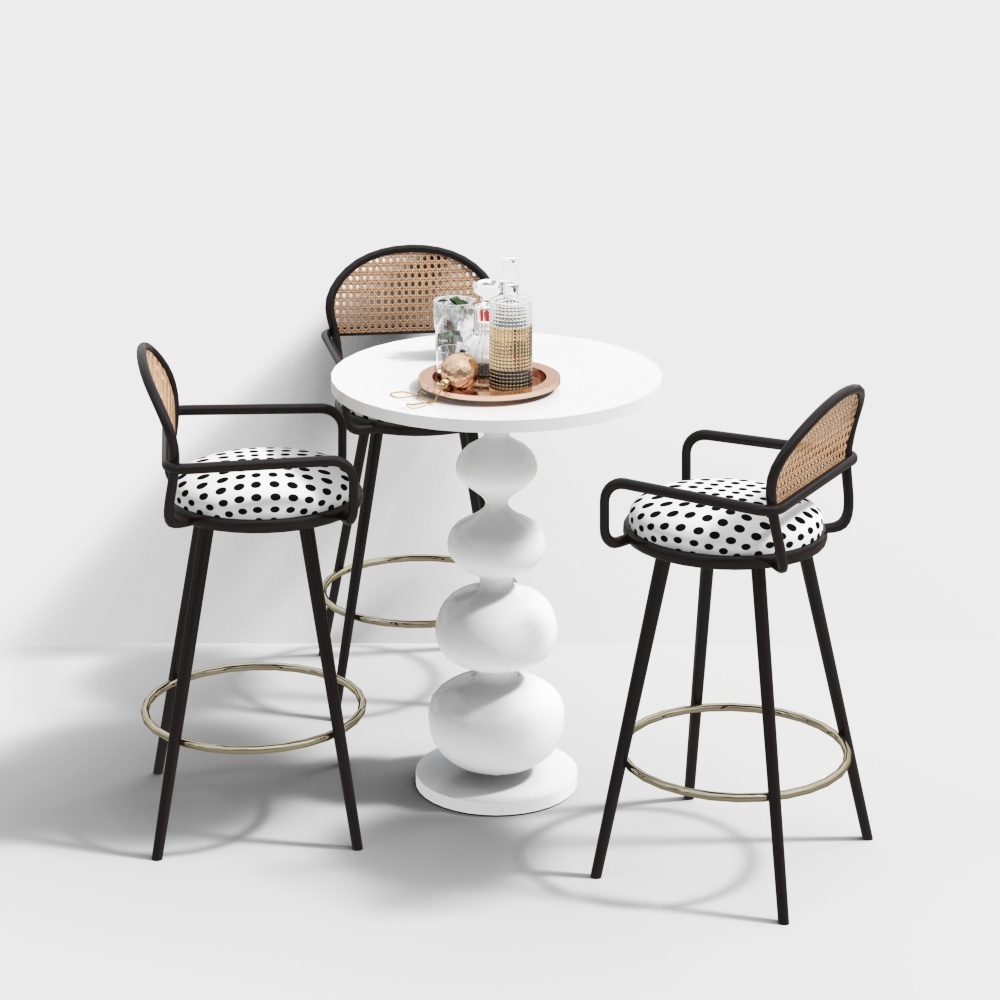 Modern Dining Bar Area - Bar Round Dining Table Chair