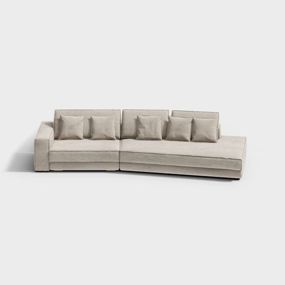 Urban Comfort 3D model Sofa for Modern Homes