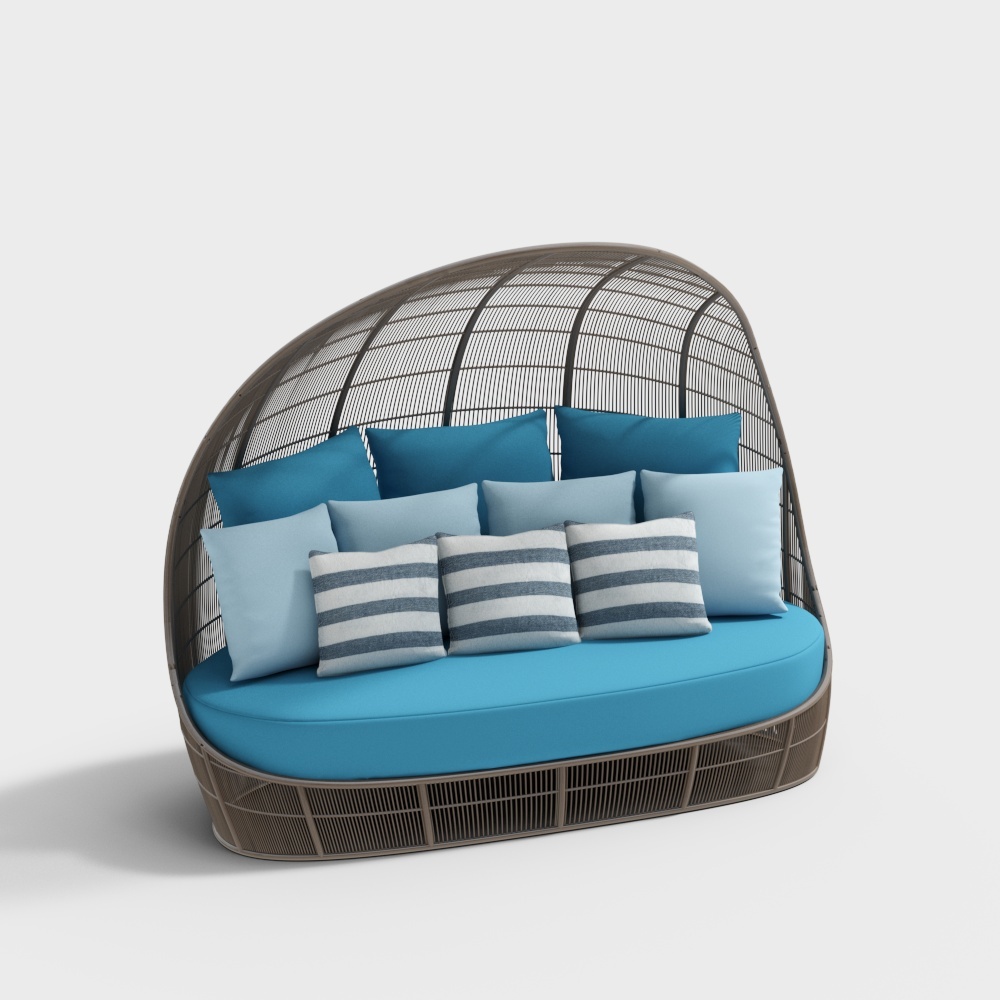 Modern Rattan Outdoor Sofa Set-Sofa Bed