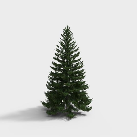 Lifelike Low-Polygon Christmas Tree 3D model for Creative Projects